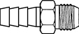 SAE 37� (JIC) Male Rigid