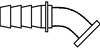 Code 61 Flange, 45� Elbow