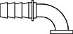 Code 61 Flange, 90� Elbow