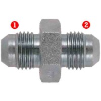 Steel Fittings: JIC 37� Tube Union w/ Large Hex
