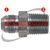 Steel Fittings: JIC 37� Male x NPTF Male Pipe