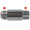 Steel Fittings: JIC 37� Male x NPTF Male Pipe Long