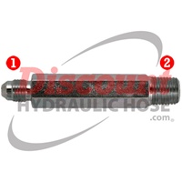 Steel Fittings: JIC 37� Male x NPTF Male Pipe Extra Long