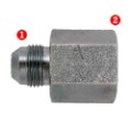 Steel Fittings: JIC 37� x NPTF Female Pipe