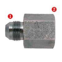 Steel Fittings: JIC 37� x NPTF Female Pipe