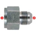Steel Fittings: JIC 37� Tube Reducer/Enlarger