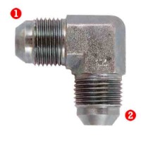 Steel Fittings: JIC 37� Tube Union 90�