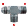 Male 37� Flare (JIC) x Male Pipe (NPTF)