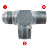 Male 37� Flare (JIC) x Male Pipe (NPTF)