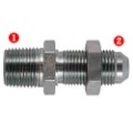 Male Pipe x Male 37� Flare Bulkhead