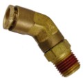 Push-In x NPTF Male Pipe Swivel 45�