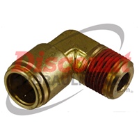 Push-In Air Brake (Nylon Tube) x Male Pipe 90� Elbow