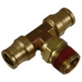 Push-In Air Brake (Nylon Tube) x Male Pipe Swivel Branch Tee
