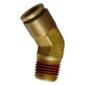 Push-In Air Brake (Nylon Tube) x Male Pipe 45� Elbow