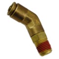 Push-In Air Brake (Nylon Tube) x Male Pipe Swivel 45� Elbow