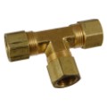 Brass Compression Tube Union Tee
