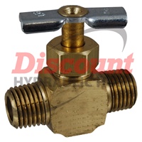 Needle Valve, Male Pipe Double