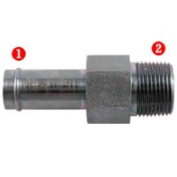 NPTF Male Pipe Beaded Hose Barb