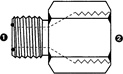 6220 | Face Seal x Japanese Cone Seat (JIS 30�) Female