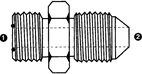 6237 | Face Seal x Komatsu 30� (Metric Thread)