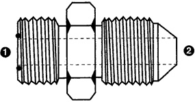 6237 | Face Seal x Komatsu 30� (Metric Thread)