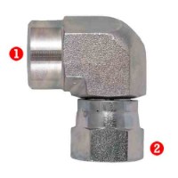 Female Pipe (NPTF) x SAE 37� (JIC) Swivel Nut 90� Elbow