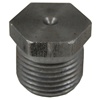 Black Steel Pipe Plug (Hex Head)