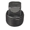Black Steel Pipe Plug (Square Head)