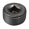 Black Steel Pipe Plug (Square Socket)