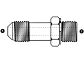 9002L | SAE 37� Flare (JIC) x BSPP Long
