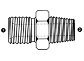 9003 | BSPP x BSPT British Pipe Nipple