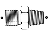 9003 | BSPP x BSPT British Pipe Nipple