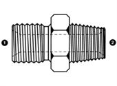 9007 | BSPP x Male Pipe (NPTF)