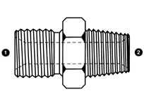 9007 | BSPP x Male Pipe (NPTF)