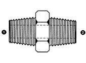 9008 | BSPT x Male Pipe (NPTF)