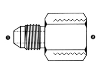 9009 | SAE 37� Flare (JIC) x Female BSPP Solid