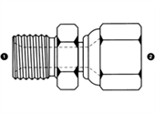 Metric Male x Female JIC Swivel, 9024