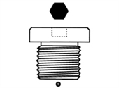 Metric Countersunk Plug (No Seal)