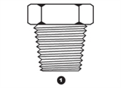 9030T | British Pipe (BSPT) Hex Head Plug