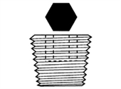 9030TCSP | BSPT Countersunk Hex Plug