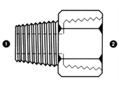 9031 | BSPT x Female BSPT Reducer Bushing