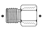 9036 | BSPP x Female Straight Thread (ORB)