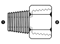 9042 | BSPT x Female Pipe (NPTF)