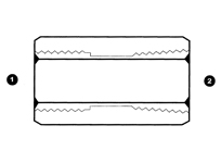 9044 | Female BSP Solid x Female Pipe (NPTF)