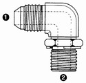 9059 | SAE 37� Flare (JIC) x BSPP Adjustable 90� Elbow
