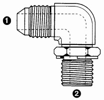 9059 | SAE 37� Flare (JIC) x BSPP Adjustable 90� Elbow