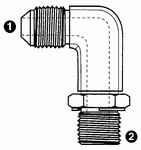 9059L | SAE 37� Flare (JIC) x BSPP Adjustable 90� Long Elbow