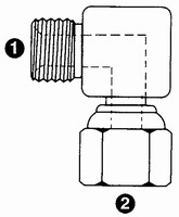 9060 | BSPP x Female BSPP Swivel 90� Elbow