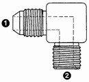 9065 | SAE 37� Flare (JIC) x BSPP 90� Elbow