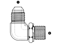 JIC Male x Metric Male Adj. Elbow, 9069